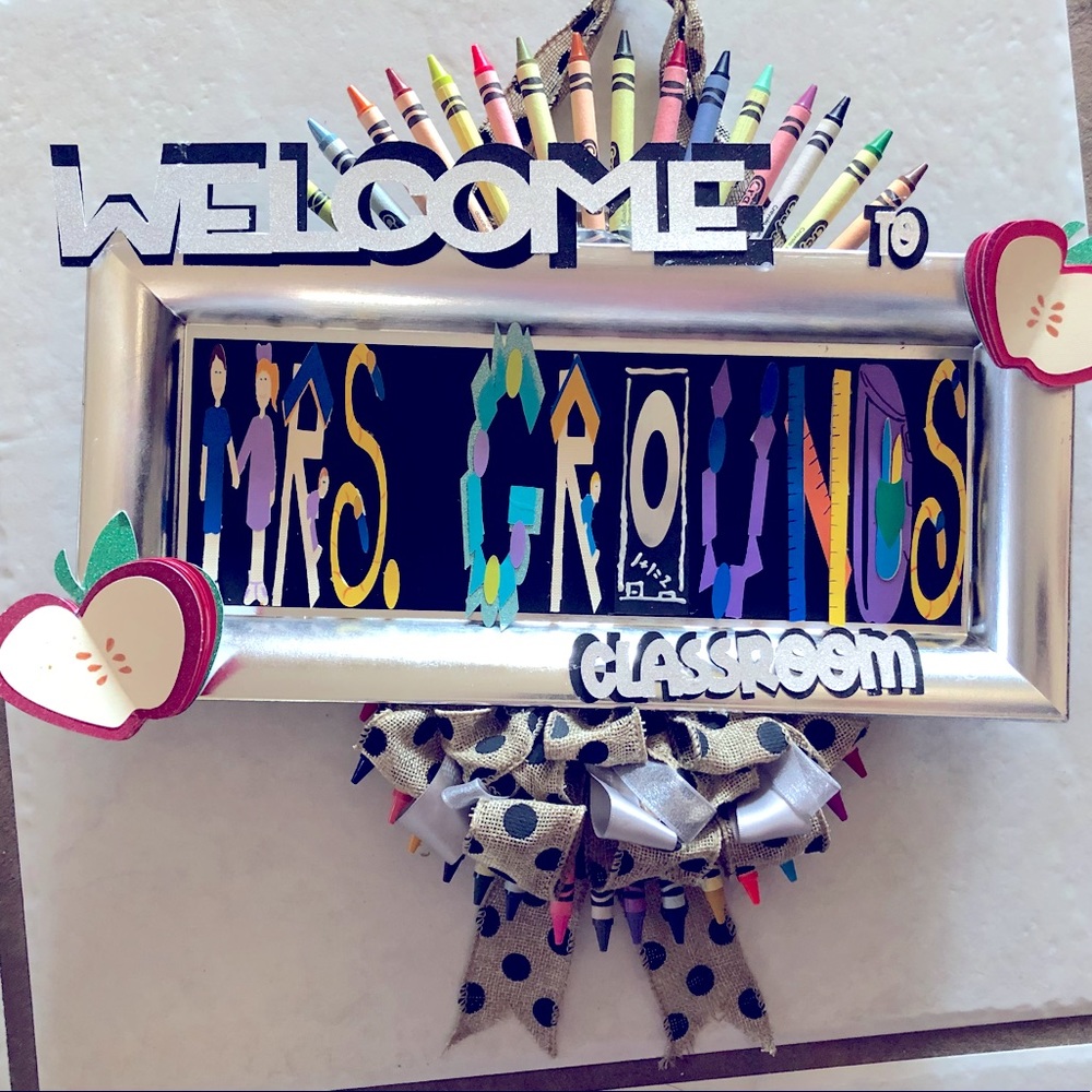 Personalized sign for a teacher